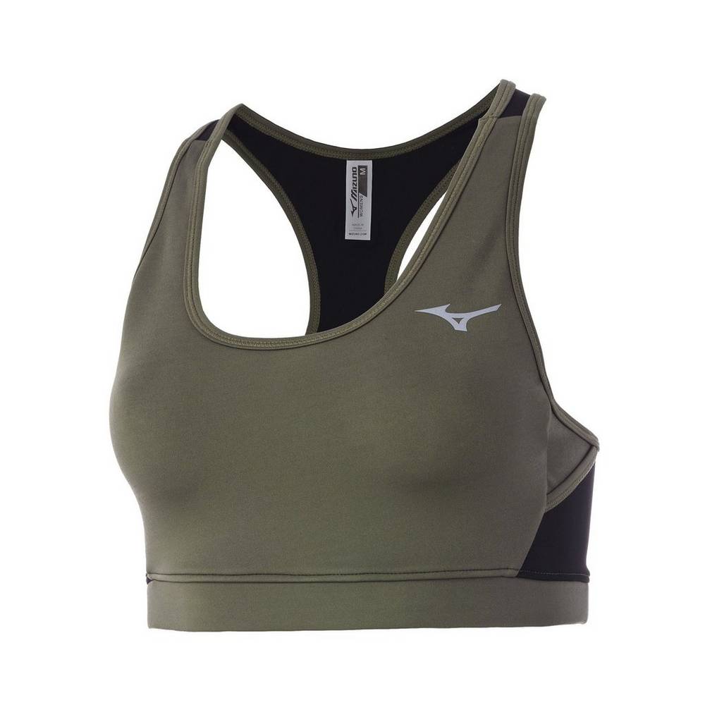 Mizuno Alpha Mesh Back Sports Női Sportmelltartó Zöld FQT093428